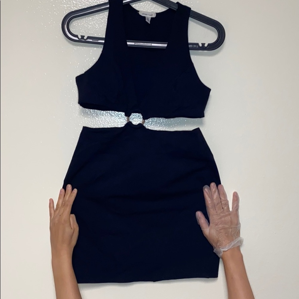 urban outfitters cutout dress black M